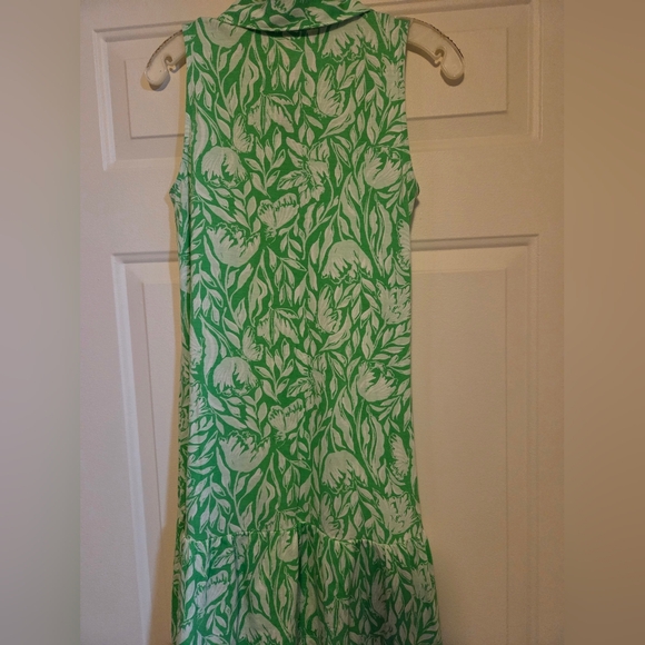 Lilly Pulitzer Riegan Fauna Green and White Dress Size XXS - Picture 8 of 11